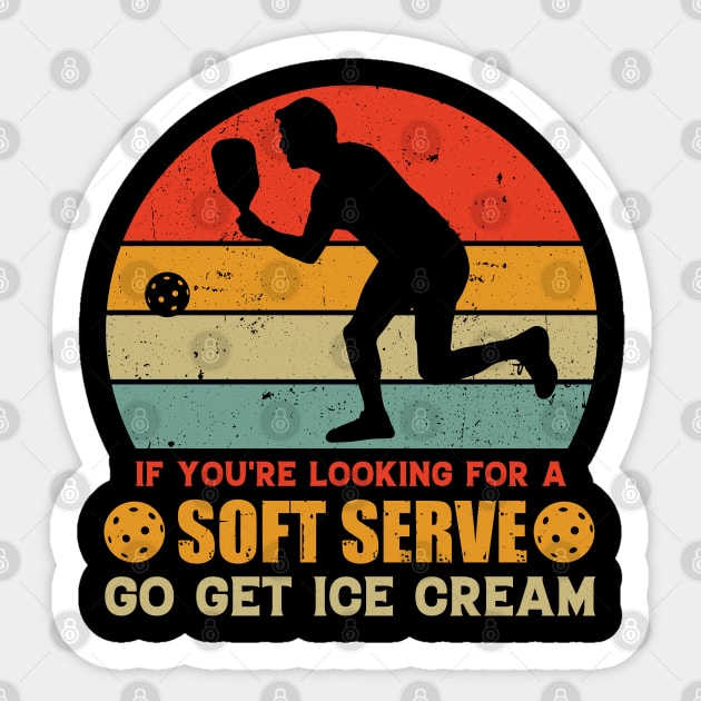 If You're Looking For a Soft Serve Pickleball Sticker by busines_night